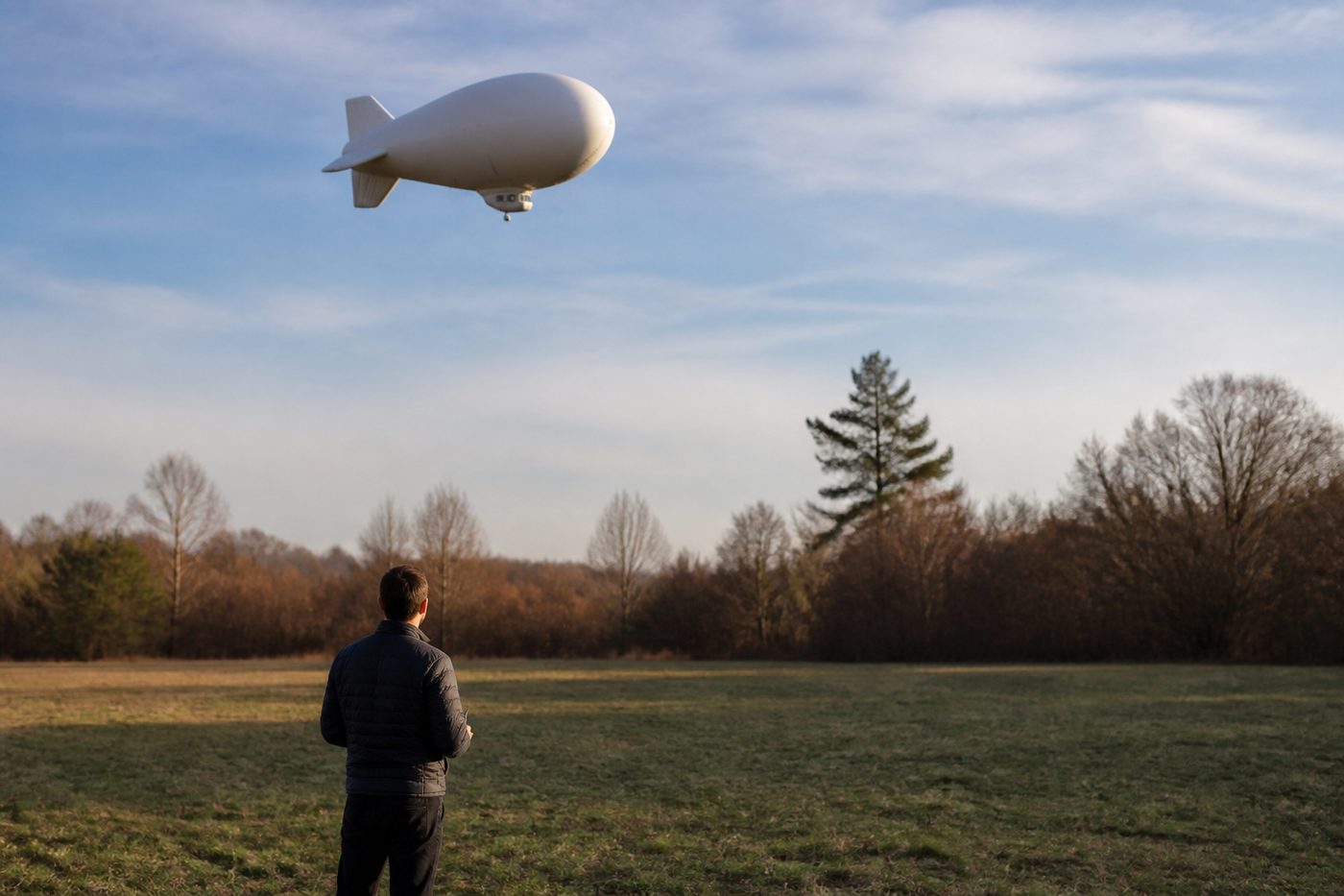 What a session looks like from the ground : How blimp camera photography works